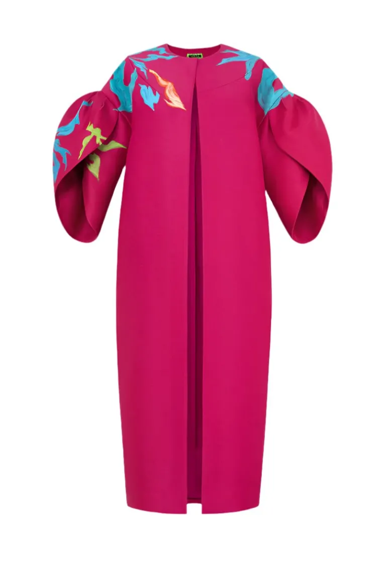 Coats<CULT MIA A PINK BUSH COAT Fandango Pink