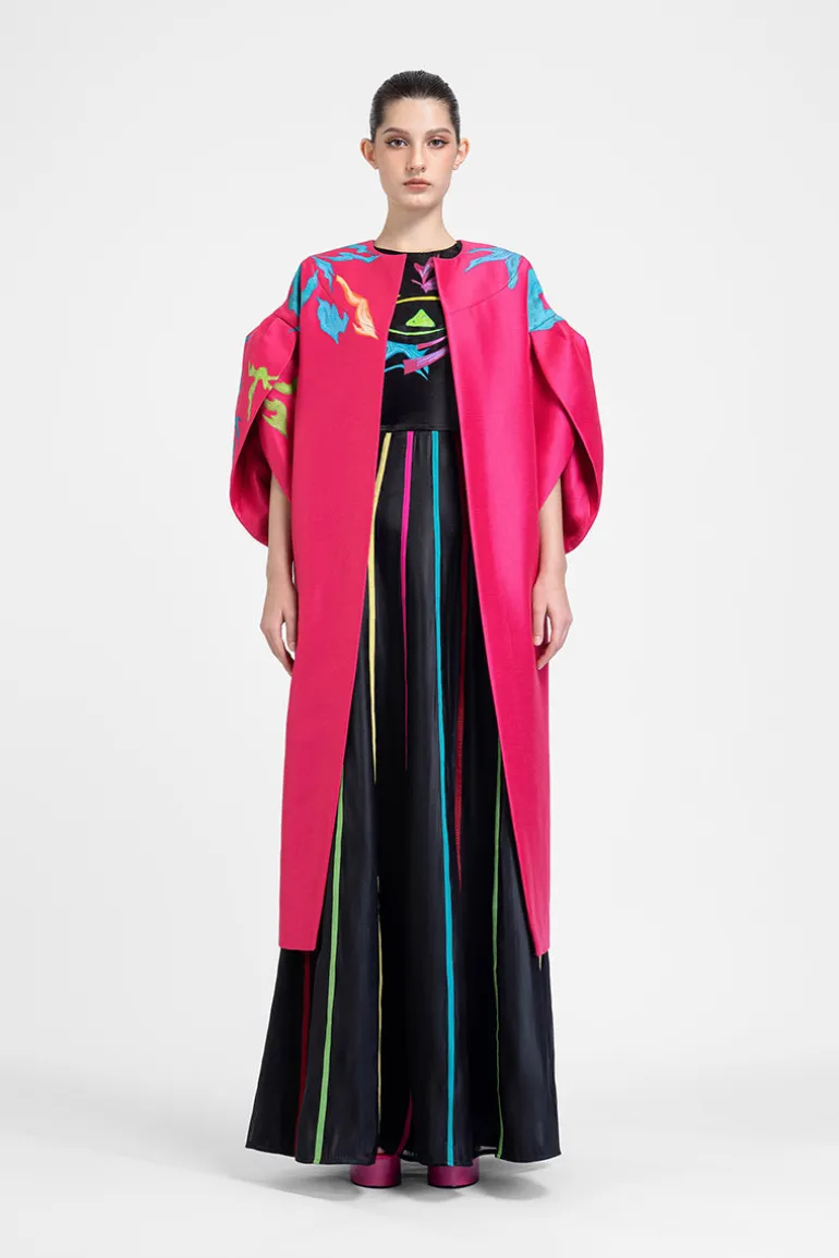 Coats<CULT MIA A PINK BUSH COAT Fandango Pink