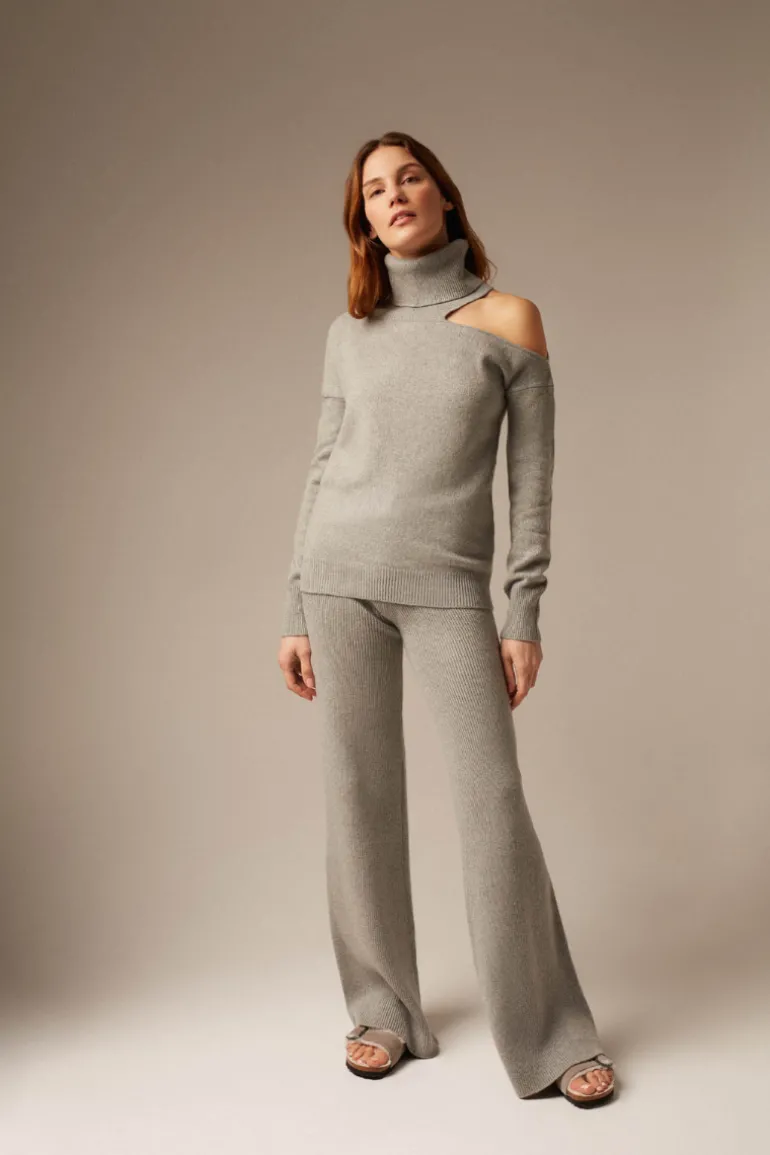 Knitwear<CULT MIA ABBIE CASHMERE SWEATER IN Gray