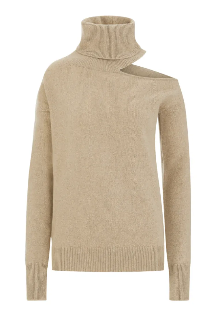 Knitwear<CULT MIA ABBIE CASHMERE SWEATER IN Sand