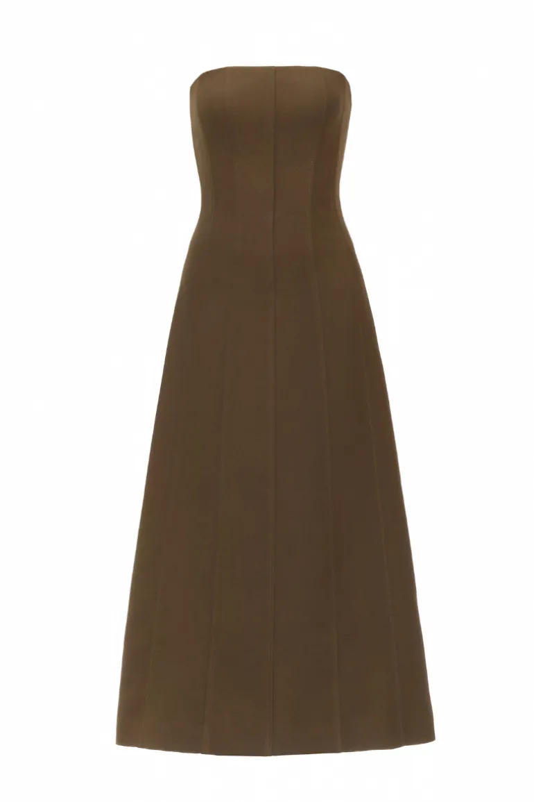 Dresses | Midi Dresses<CULT MIA ABYSMAL CORSET DRESS IN GREEN Army Green