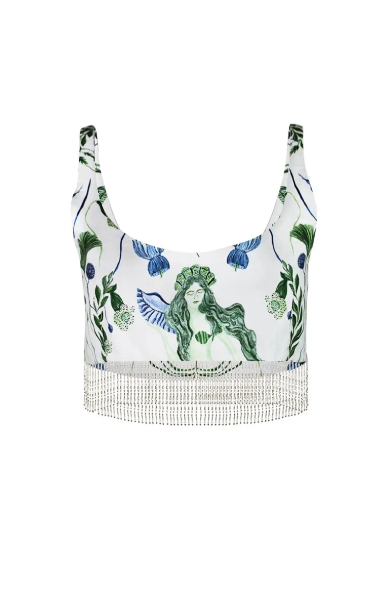Tops<CULT MIA ACANTHA TOP Oceanid