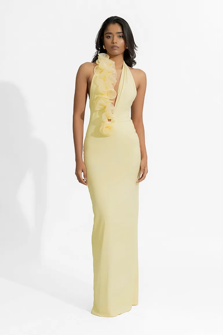 Dresses<CULT MIA ADELA MAXI DRESS Butter Yellow