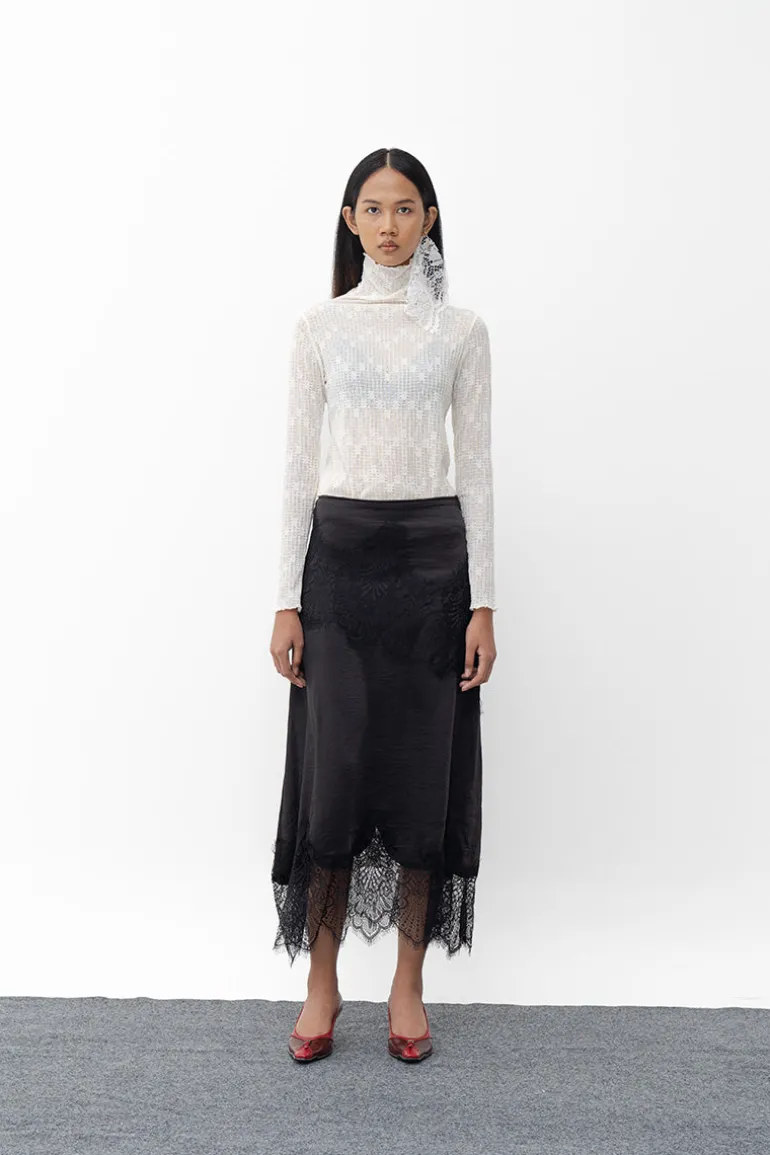 Skirts<CULT MIA ADENA MIDI SKIRT Black