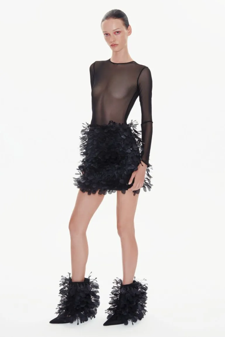Skirts<CULT MIA AELIA MINI SKIRT IN BLACK Midnight Black
