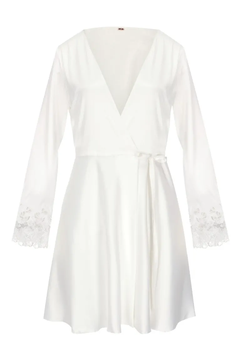 Sleep & Loungewear<CULT MIA AGATHE ROBE IN Ivory