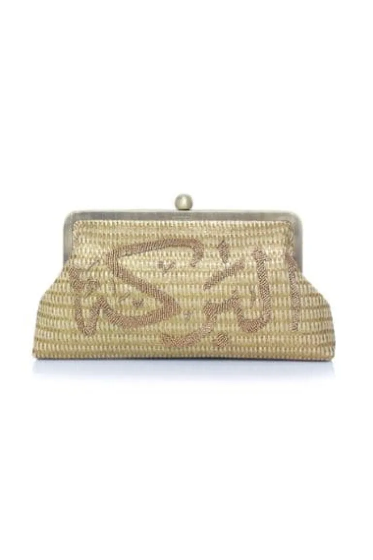 Clutch Bags<CULT MIA AL BARAKA GOLD CLUTCH