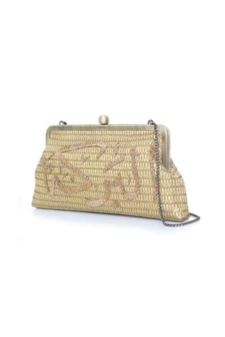 Clutch Bags<CULT MIA AL BARAKA GOLD CLUTCH
