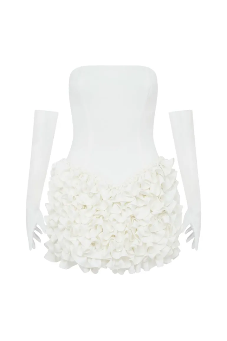 Dresses | Mini Dresses<CULT MIA ALEXIS MINI DRESS AND GLOVES Ivory