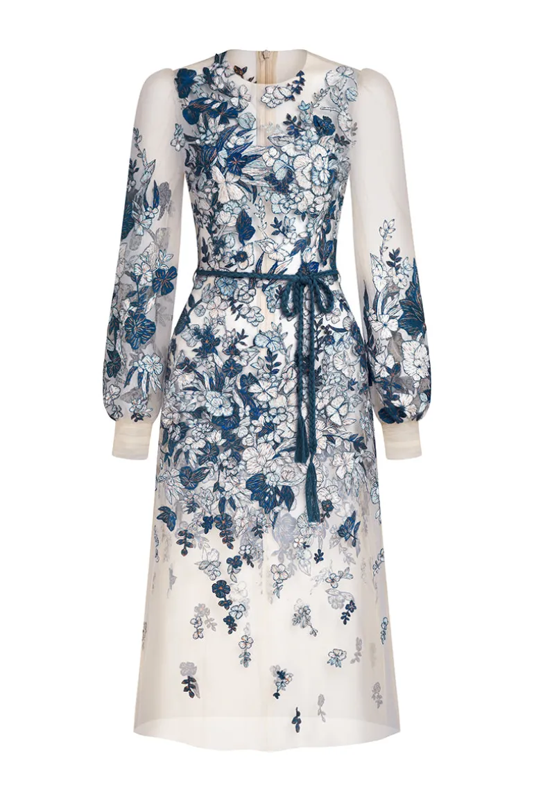 Dresses | Midi Dresses<CULT MIA ALGA FLOWER EMBROIDERED MIDI DRESS Multicolor