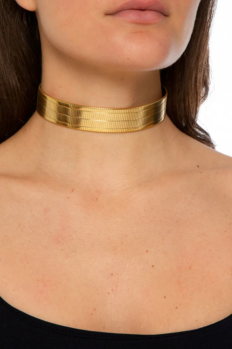 Necklaces<CULT MIA ALISEE CHOKER NECKLACE Gold
