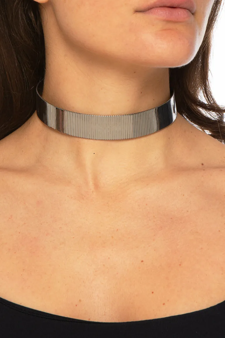 Necklaces<CULT MIA ALISEE CHOKER NECKLACE Silver