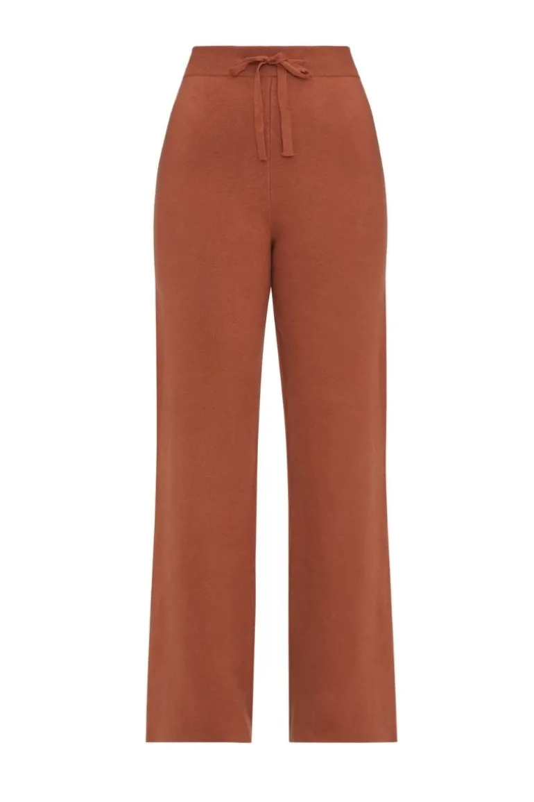Pants<CULT MIA ALLY KNIT PANTS IN PUMPKIN