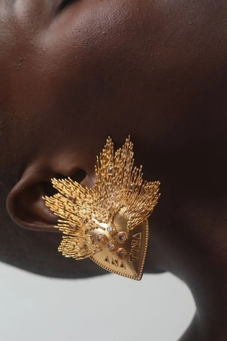Earrings<CULT MIA AMARYLLIS EARRINGS Gold