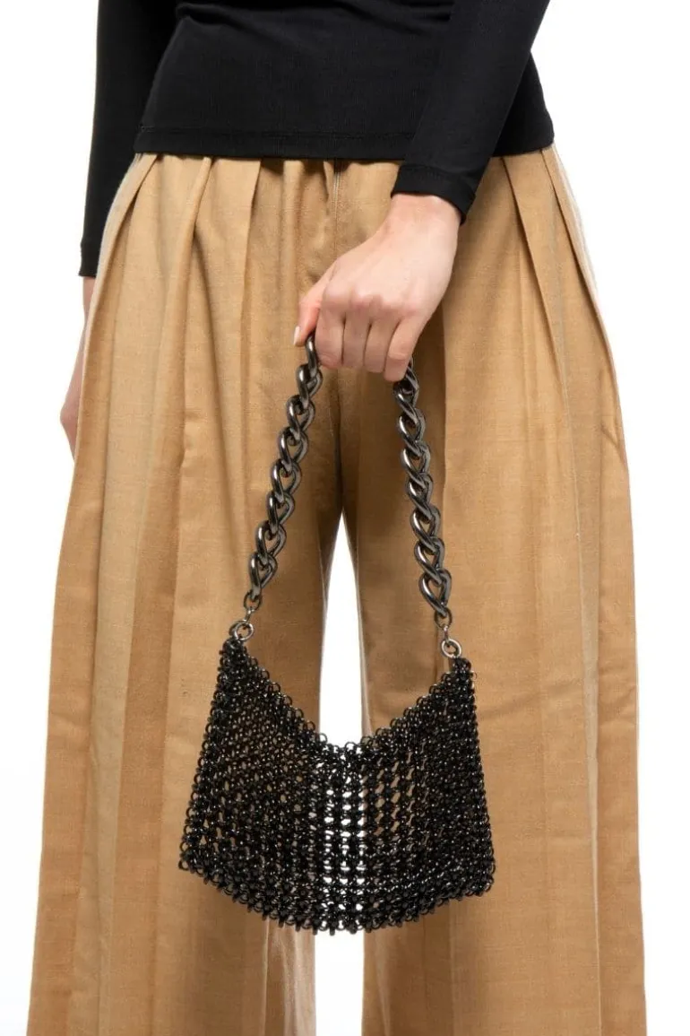 Shoulder Bags<CULT MIA AMATA CHAIN SHOULDER BAG Black