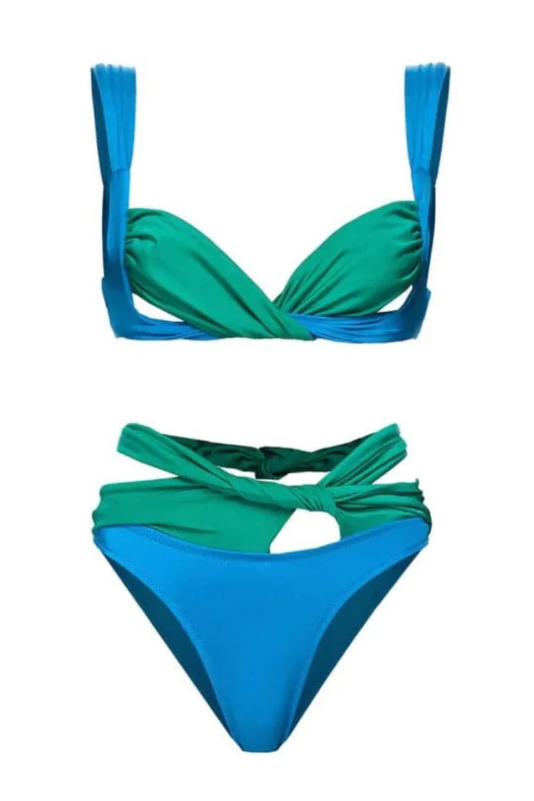 Swimwear<CULT MIA AMBER MILA BIKINI Blue & Green