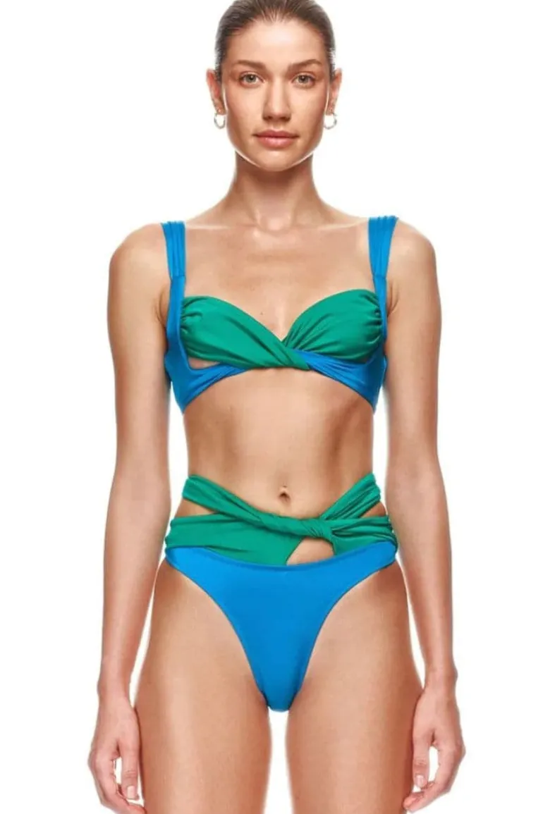 Swimwear<CULT MIA AMBER MILA BIKINI Blue & Green