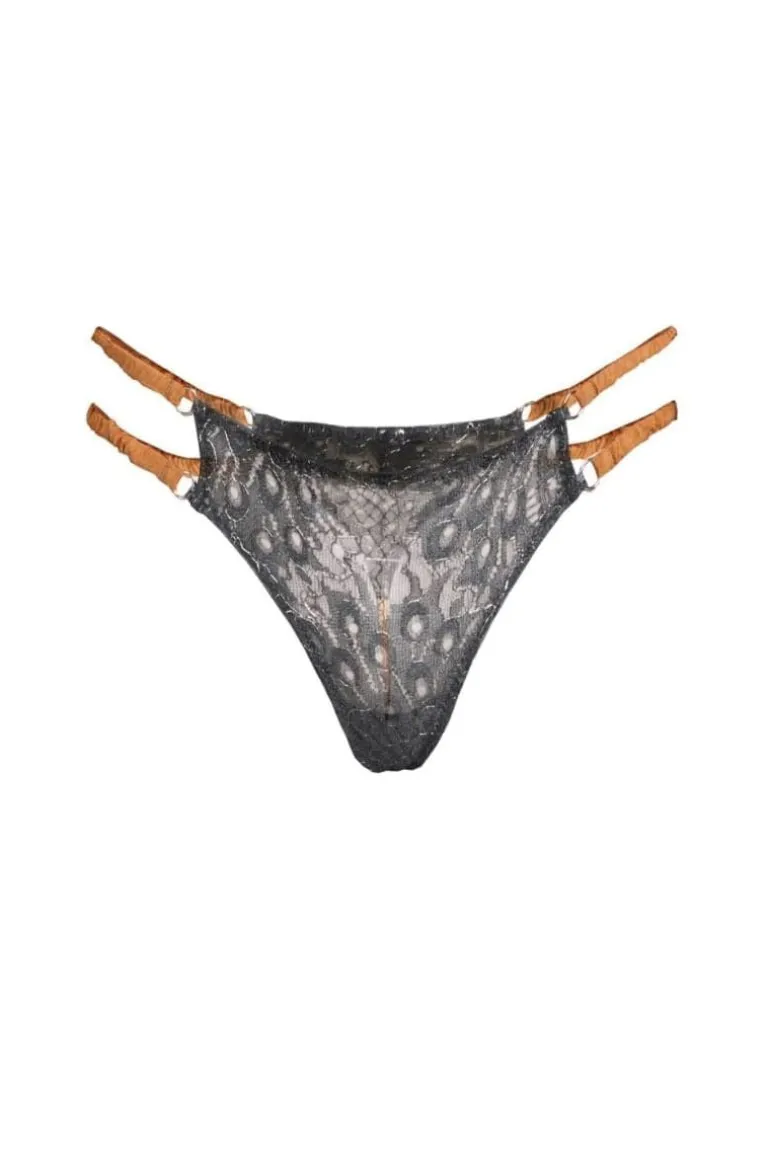 Lingerie<CULT MIA AMBER SILK THONG