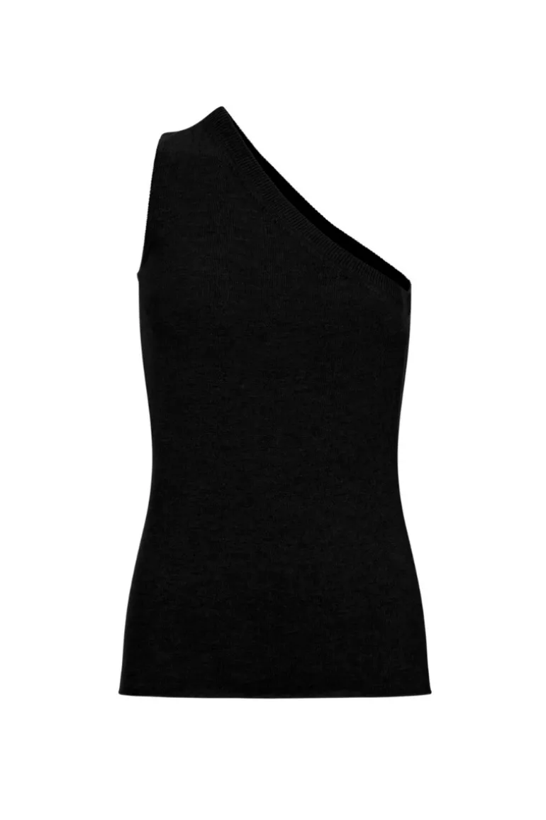 Tops<CULT MIA AMIRA CASHMERE TOP IN Black