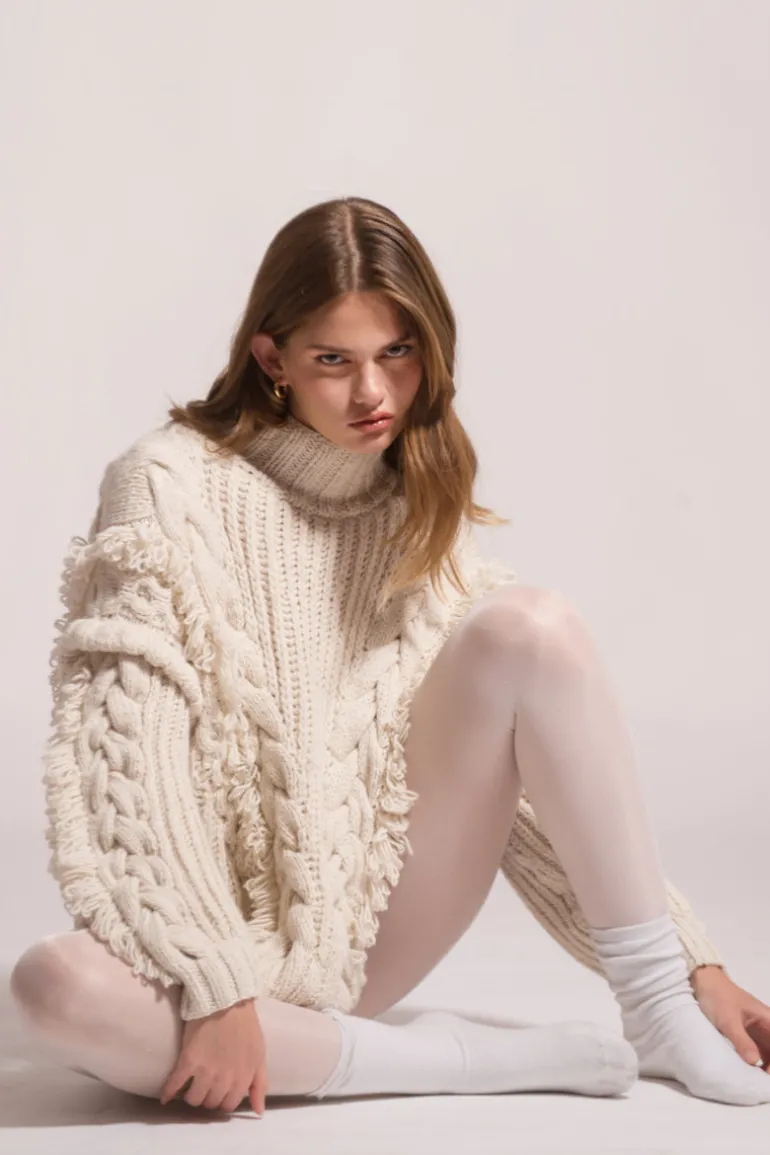 Knitwear<CULT MIA ANASTASIA KNITTED SWEATER Off White