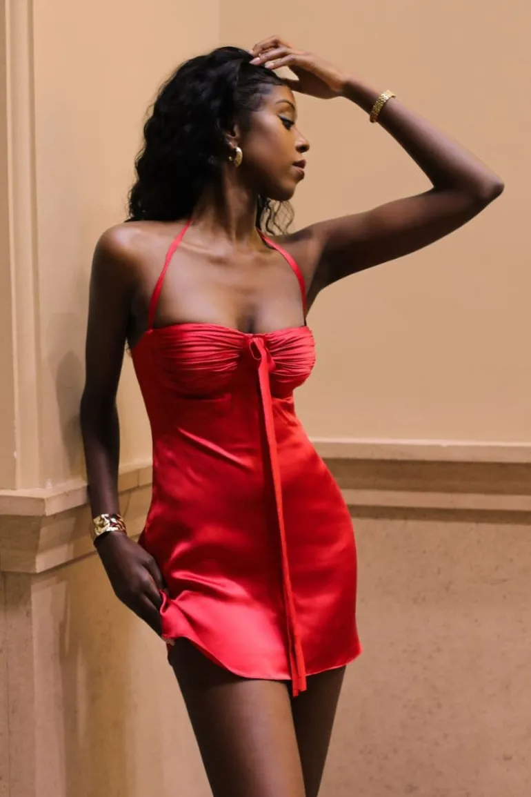 Dresses | Mini Dresses<CULT MIA ANGELINA DRESS Cherry Red