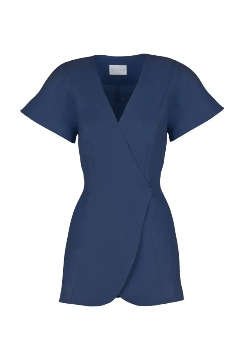 Blazers<CULT MIA ANIKA STRUCTURED BLAZER Navy Blue