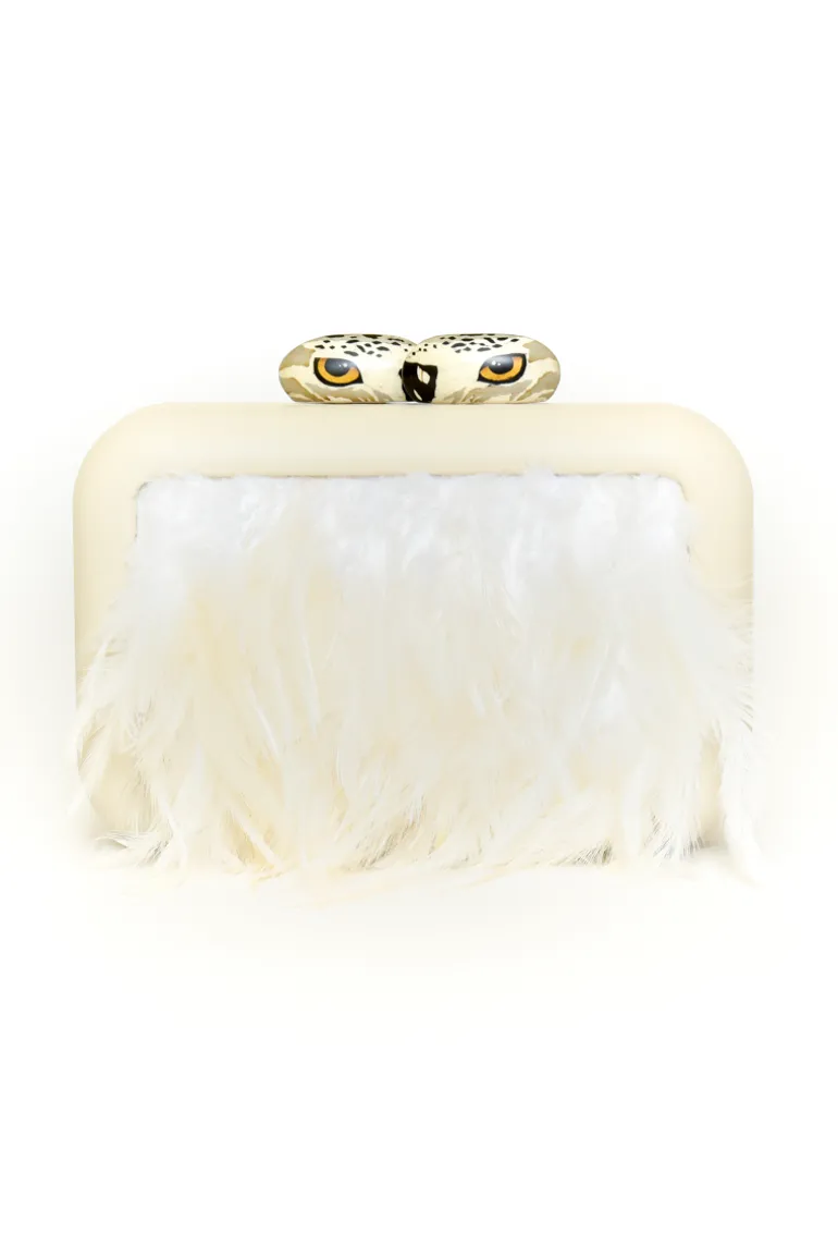 Clutch Bags<CULT MIA ANIMALIS OWL CLUTCH White