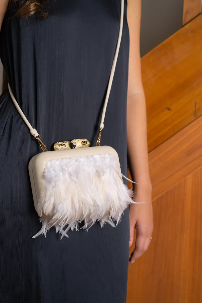 Clutch Bags<CULT MIA ANIMALIS OWL CLUTCH White