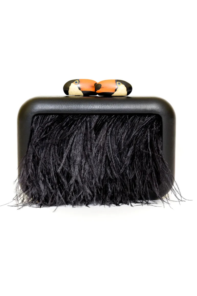 Clutch Bags<CULT MIA ANIMALIS TOUCAN CLUTCH Black