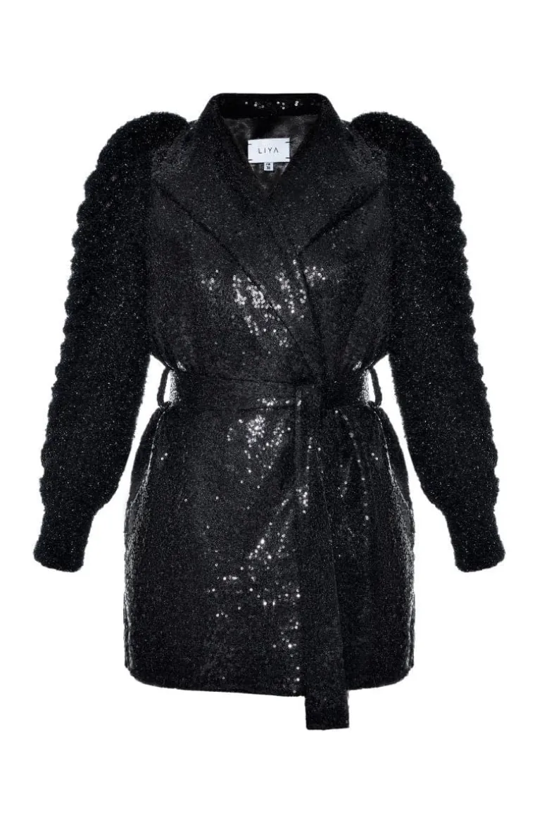 Jackets<CULT MIA ANNA JACKET WITH KNITTED SLEEVES Black