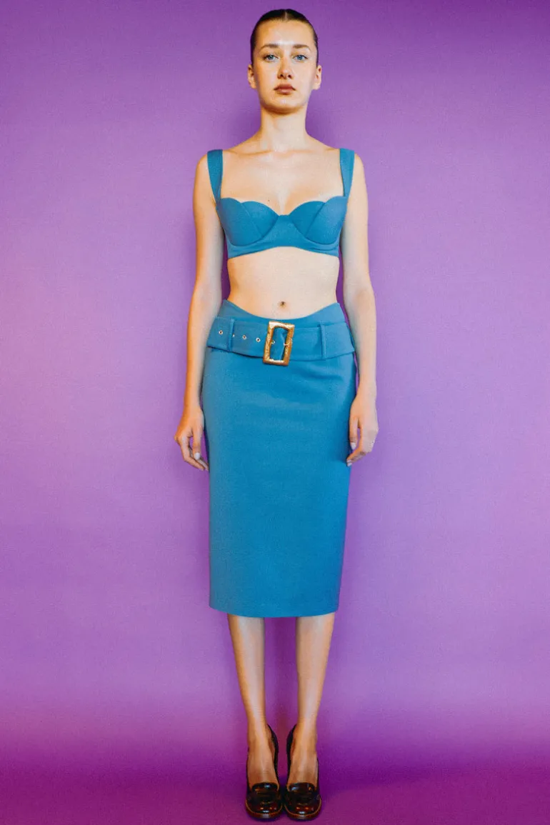 Lingerie<CULT MIA ANNE BRA IN Blue Green