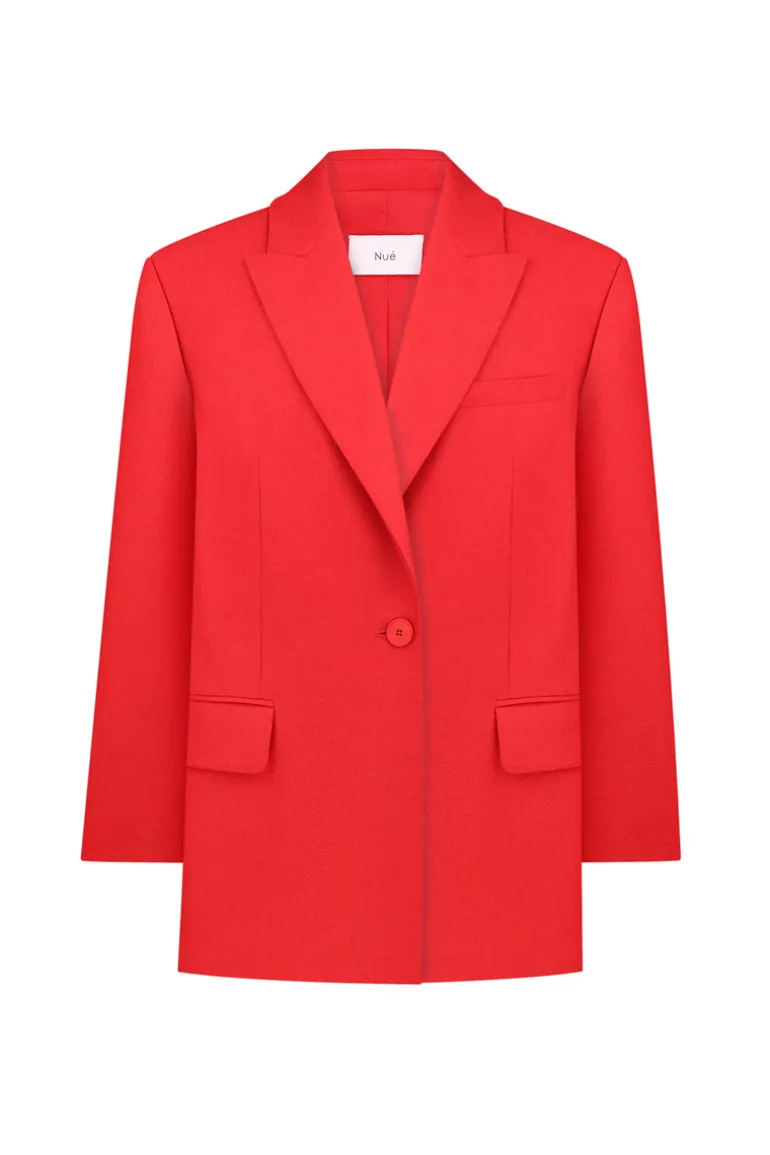 Blazers<CULT MIA ANTHURIUM OVERSIZED BLAZER Red