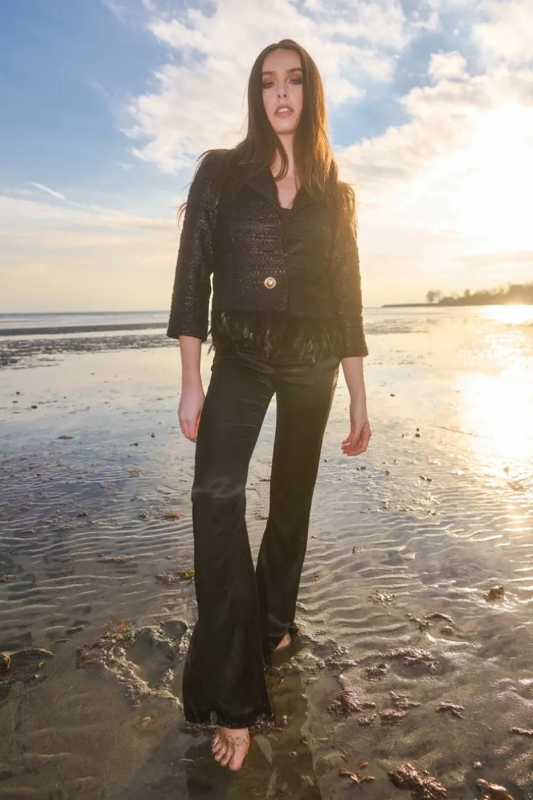 Blazers<CULT MIA APHRODITE WOOL BLAZER Black