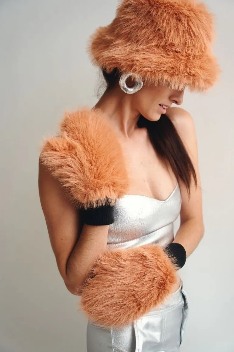 Hats<CULT MIA THE BUCKET HAT Apricot