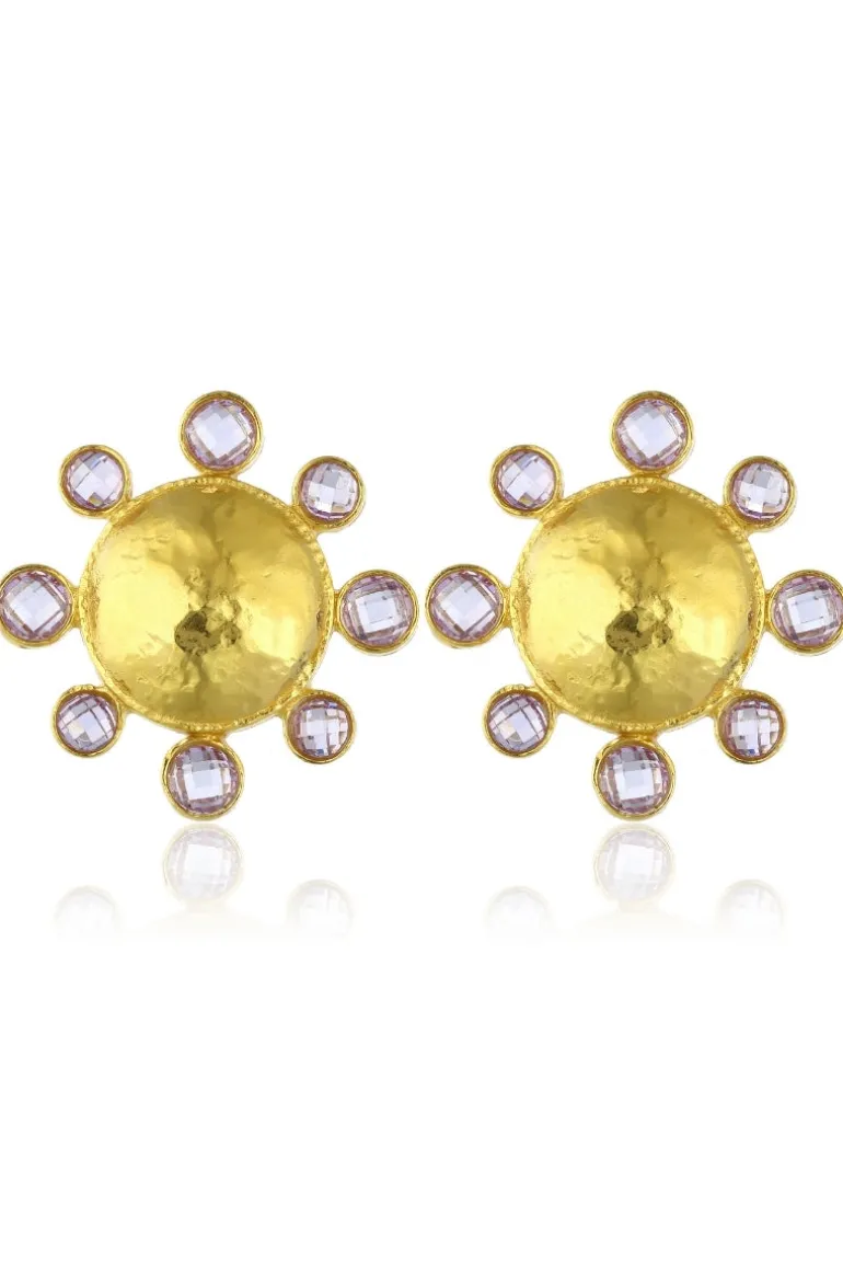 Earrings<CULT MIA AQUA EARRINGS IN Light Amethyst