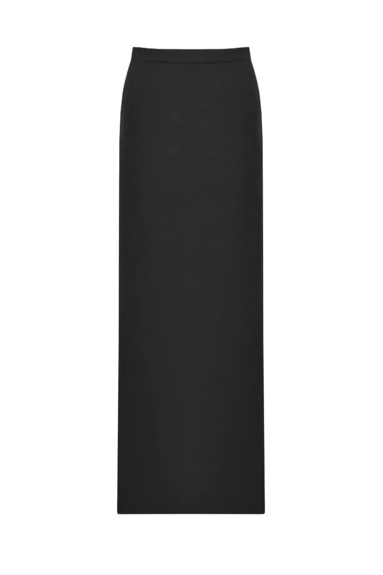 Skirts<CULT MIA ARIA STRAIGHT MAXI SKIRT Black