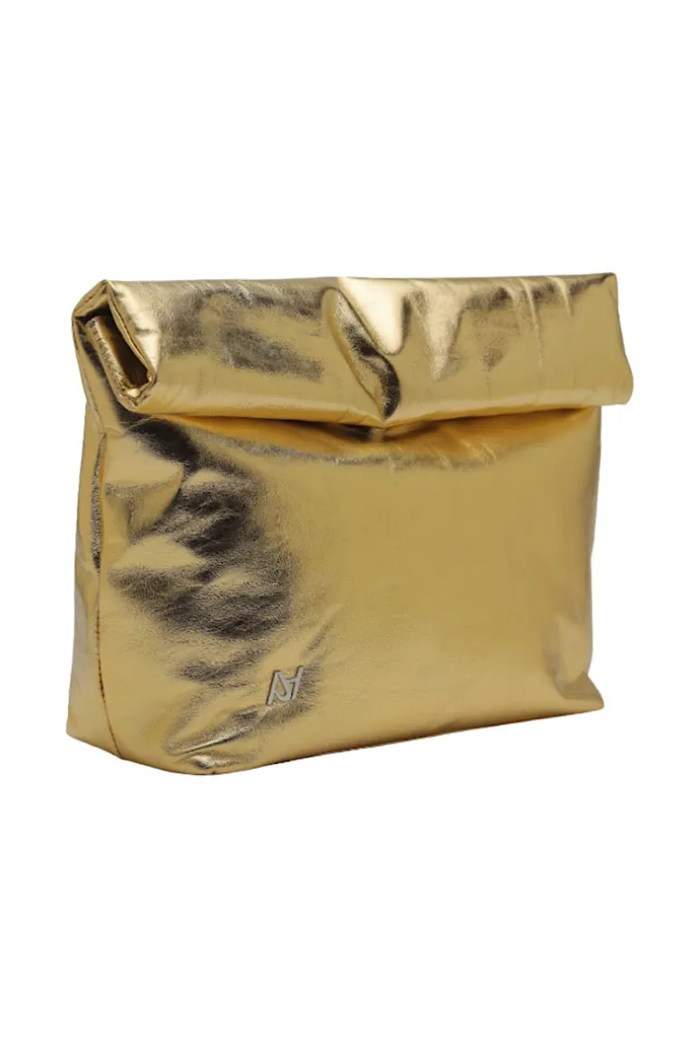 Clutch Bags<CULT MIA ARIANA LEATHER BAG IN Gold