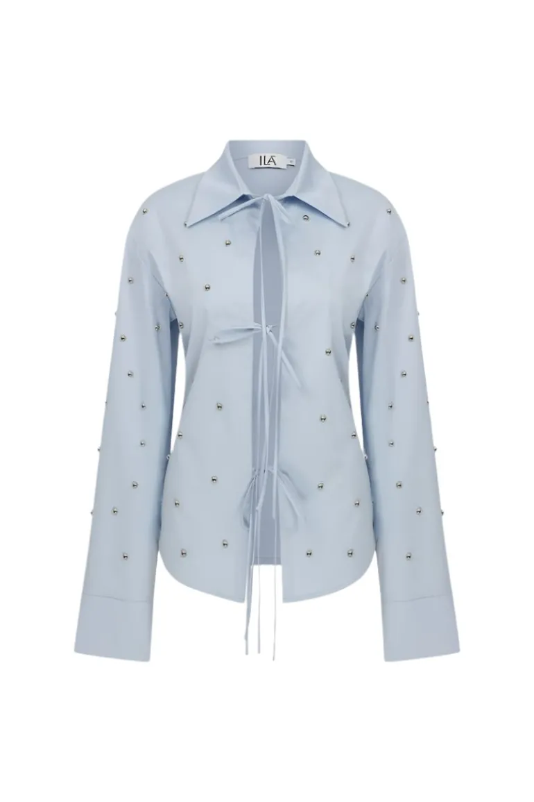 Tops<CULT MIA ARIEL SHIRT IN BLUE Light Blue