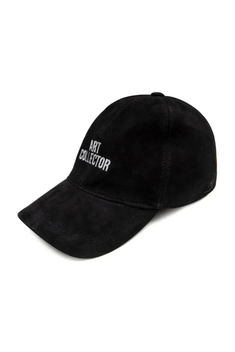 Hats<CULT MIA ART COLLECTOR UPCYCLED HAT Black
