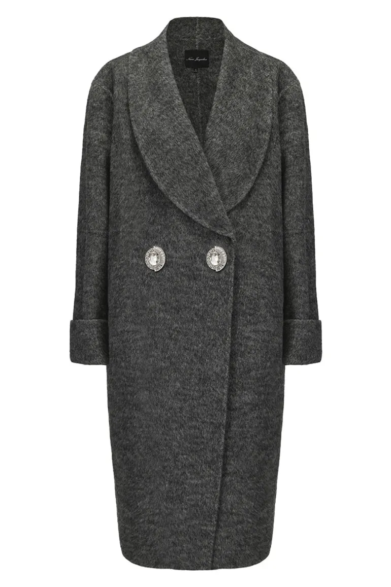 Coats<CULT MIA AUDRINA COAT IN GREY Gray