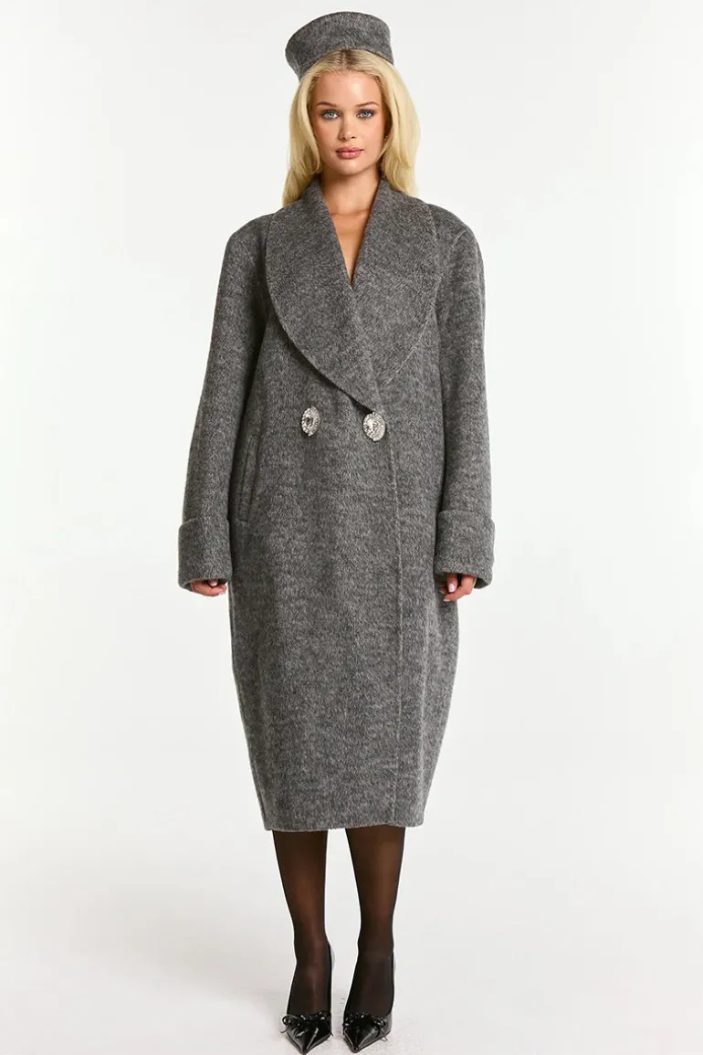 Coats<CULT MIA AUDRINA COAT IN GREY Gray