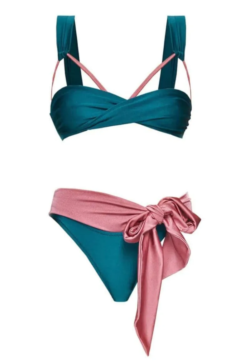 Swimwear<CULT MIA AVA FONDALE BIKINI Blue & Pink