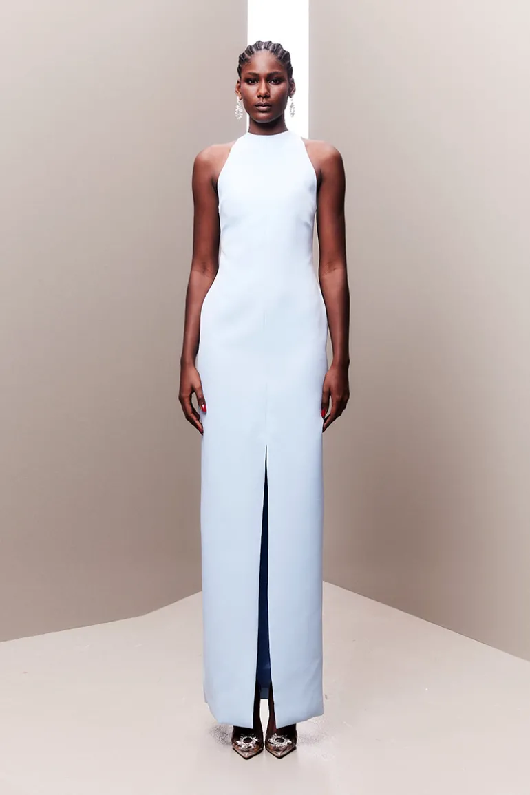 Dresses<CULT MIA ADORNED OPEN BACK MAXI DRESS Baby Blue
