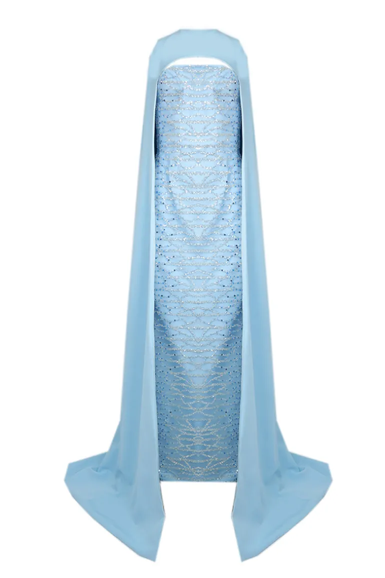 Dresses | Gowns<CULT MIA CAPE GOWN Baby Blue