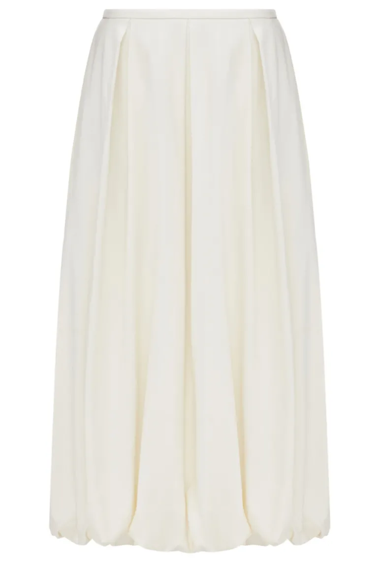 Skirts<CULT MIA BALLOON MIDI SKIRT Ivory