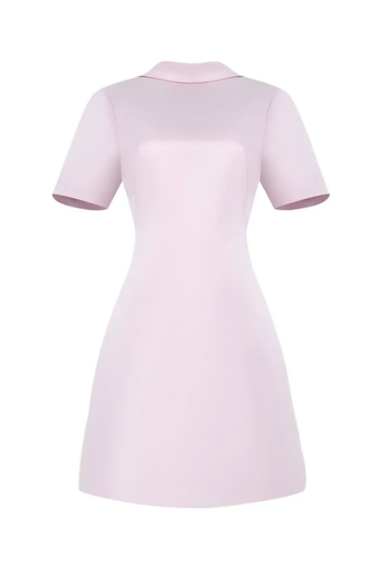 Dresses | Mini Dresses<CULT MIA BASIC SILK MINI DRESS Sweet Pink