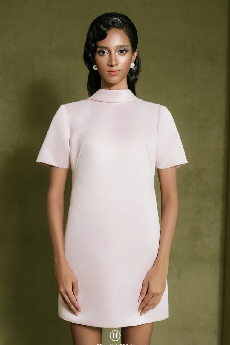Dresses | Mini Dresses<CULT MIA BASIC SILK MINI DRESS Sweet Pink