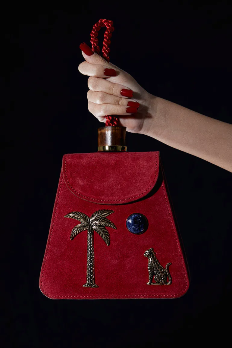 Top Handle Bags<CULT MIA BASTET TOP HANDLE BAG Red