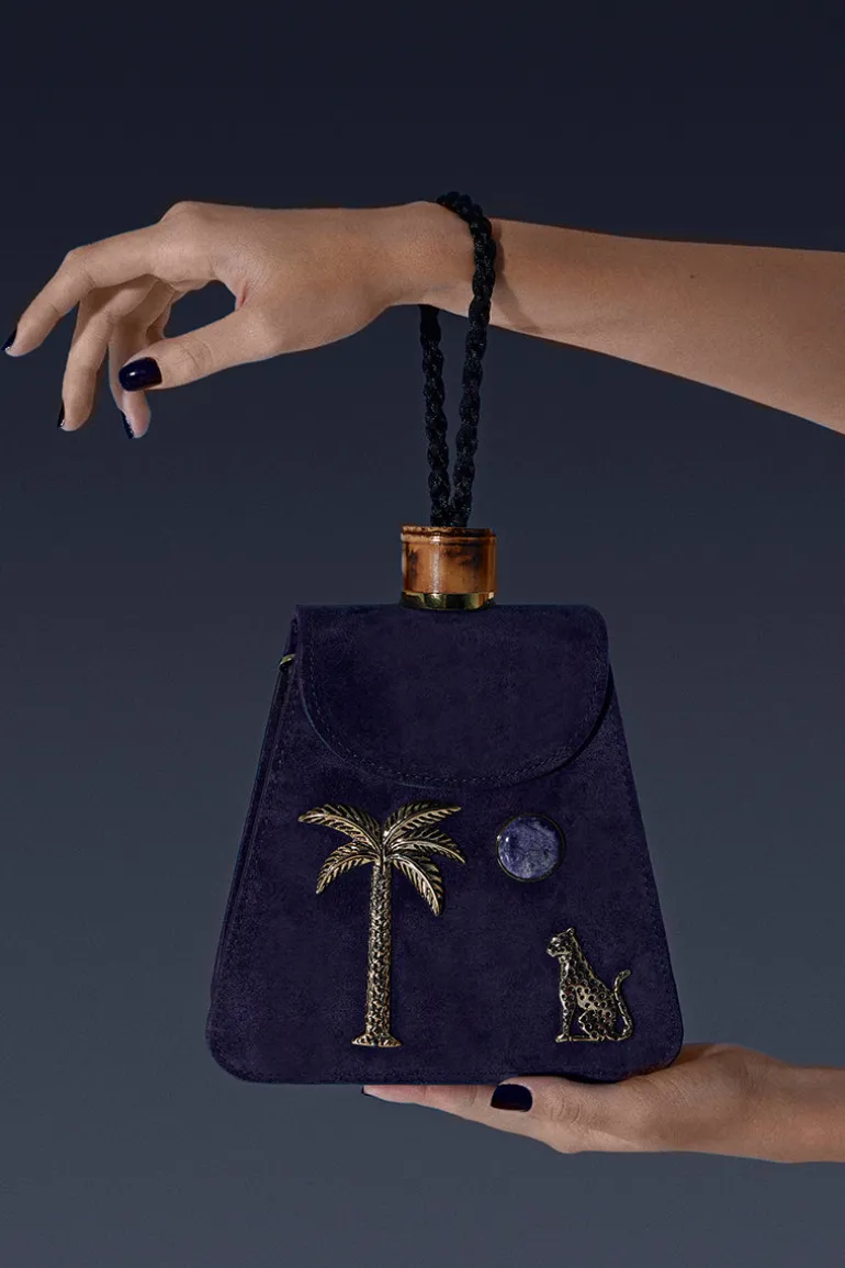 Top Handle Bags<CULT MIA BASTET ROYAL TOP HANDLE BAG Blue