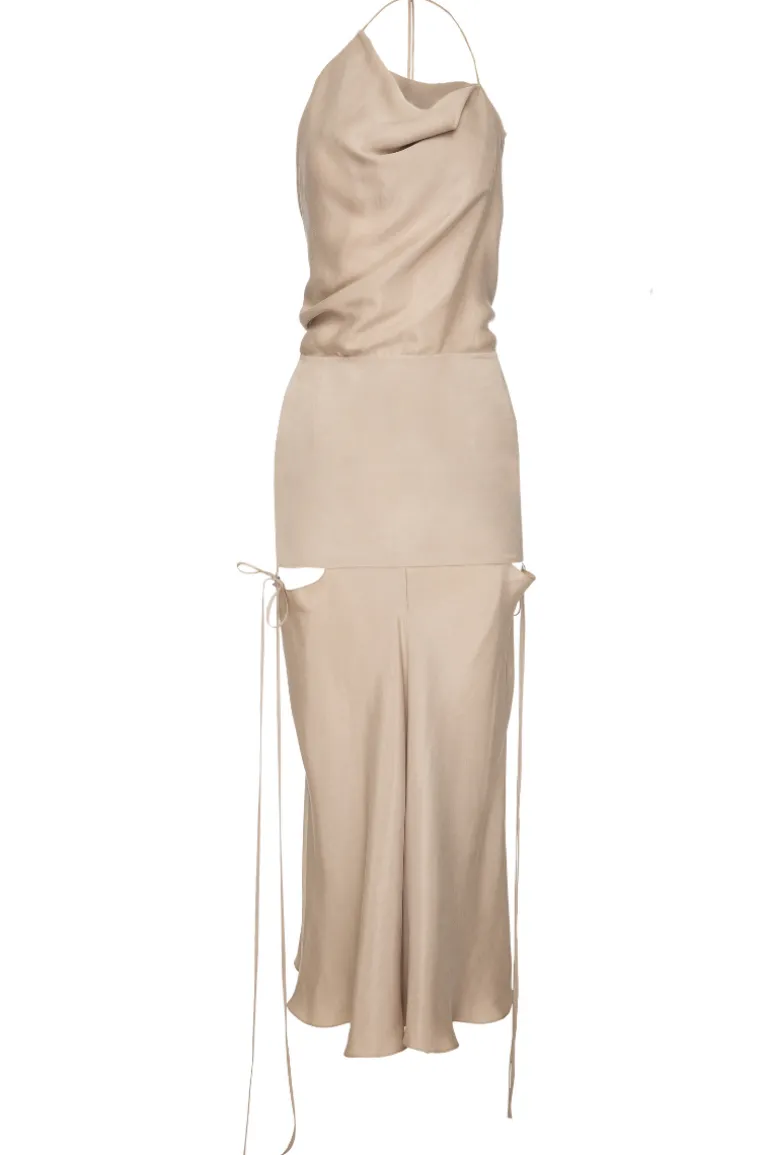 Dresses | Midi Dresses<CULT MIA CUT-OUT DRESS Beige
